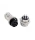 Conector Aviación Socket Plug Gx16 8 Pines - Merkatronix