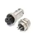 Conector Aviación Socket Plug Gx16 6 Pines - Merkatronix