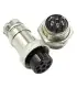 Conector Aviación Socket Plug Gx16 7 Pines - Merkatronix