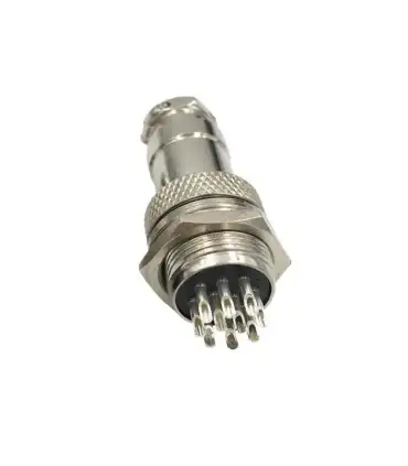 Conector Aviación Socket Plug Gx16 10 Pines - Merkatronix