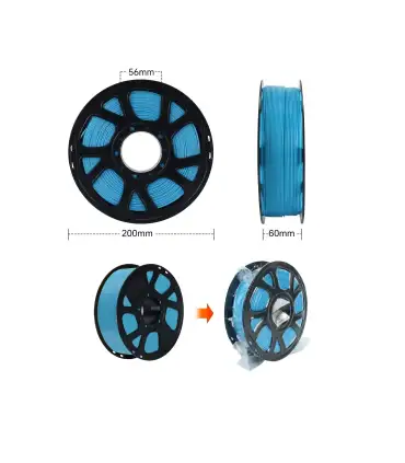 Filamento Pla Para Impresora 3d Azul Cielo - - Merkatronix
