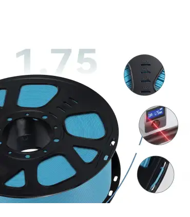 Filamento Pla Para Impresora 3d Azul Cielo - - Merkatronix