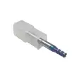 Fresa Para Corte Aluminio Carburo De Tungsteno Azulado 3mm