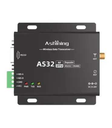 Radio Modem LoRa 433Mhz RS232 RS485 Modbus 3km - AS32-DTU-100
