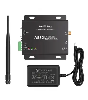 Radio Modem LoRa 433Mhz RS232 RS485 Modbus 3km - AS32-DTU-100