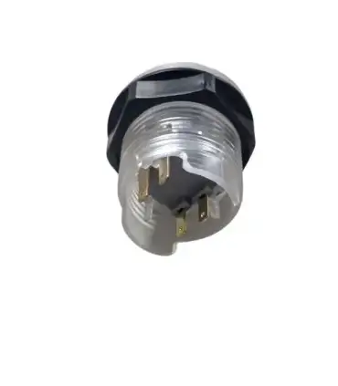 Botón Pulsador Arcade 28mm Transparente | Merkatronix
