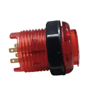 Botón Pulsador Arcade 28mm Rojo | Merkatronix