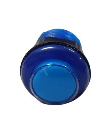Botón Pulsador Arcade 28mm Azul | Merkatronix