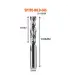 Fresa Compresión 8mm 2 Flautas L100mm para CNC | Merkatronix