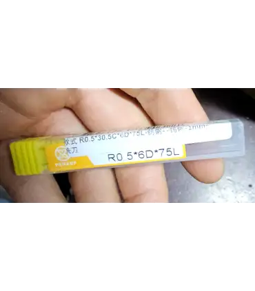 Fresa Redonda Conica Para Metales - R0.5mm - Merkatronix