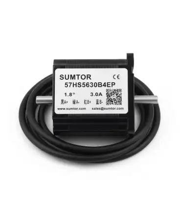 Motor Paso a Paso Nema 23 Doble Eje - 1.3NM 3A - Merkatronix