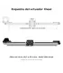 Kit Actuador Lineal Perfil 2040 Eje CNC Correa GT2 Nema 17 | Merkatronix