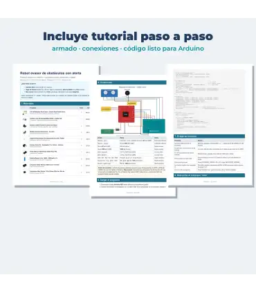 Kit Robot Evasor De Obstáculos Arduino + Tutorial | Merkatronix