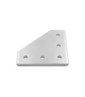 Placa Unión Esquina Para Perfil Aluminio 4040 - 120x120mm