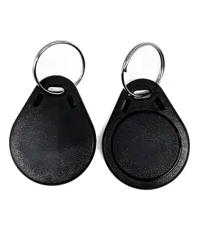 Tag RFID llavero 13.56 MHz negro