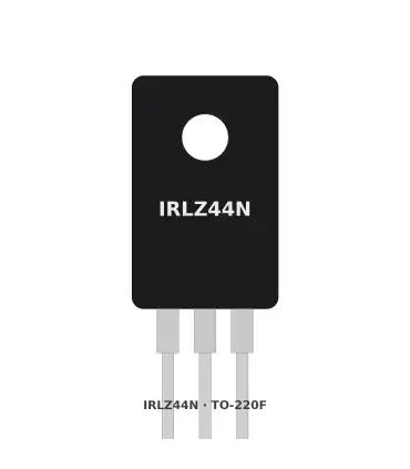Transistor Mosfet IRLZ44N TO-220F Nivel Lógico 55V