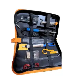 Kit De Soldadura Cautín Regulable 60W + Estuche + Accesorios