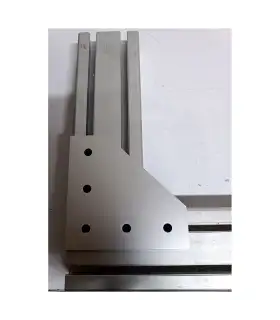 Placa Unión Esquina Para Perfil Aluminio 4040 - 120x120mm