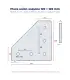 Placa Unión Esquina Para Perfil Aluminio 4040 - 120x120mm