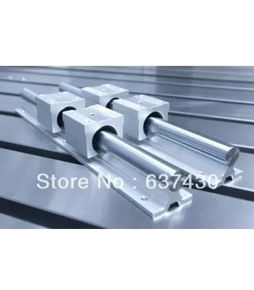 Kit Cnc - Guías Lineales Soportadas Sbr12 X 1metro - Merkatronix
