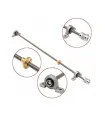 Varilla Roscada 8mm 4 Hilos X 500mm + Acople + Soportes