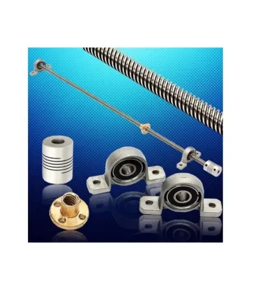 Varilla Roscada 8mm 4 Hilos X 500mm + Acople + - Merkatronix