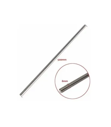 Varilla Roscada 8mm 4 Hilos X 500mm + Acople + - Merkatronix