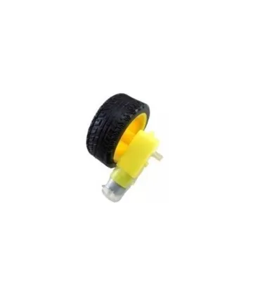Motorreductor 3v-9v + Llanta 65mm Motor Arduino - Merkatronix