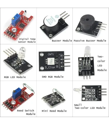Kit Sensores Arduino - 37 Sensores + Estuche - Merkatronix