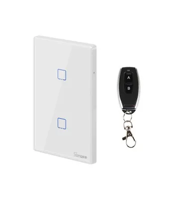 Domotica Suiche De Pared Sonoff Touch RF T2US2C - Merkatronix