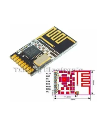 Modulo De Comunicación Nrf24l01+ - Mini Nrf24l01 - Merkatronix