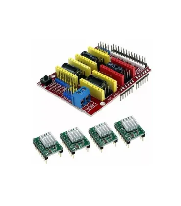 Módulo Shield Cnc V3 + 4 Drivers A4988 - Máquina - Merkatronix