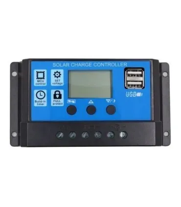 Regulador Controlador Carga Baterías Panel Solar - Merkatronix