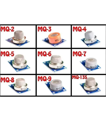 Sensores Mq2 Mq4 Mq9 Gas Metano, Humo, Co2 Mq135 - Merkatronix
