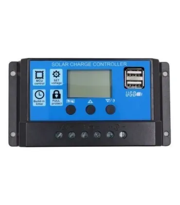 Regulador Controlador Carga Baterías Panel Solar - Merkatronix
