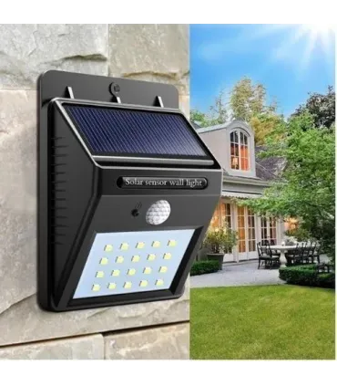 Bombillo Lampara Led Con Panel Solar - Sensor De - Merkatronix