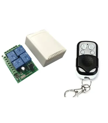 Módulo Inalambrico Rf 433mhz 4 Canales Con Rele +  - Merkatronix