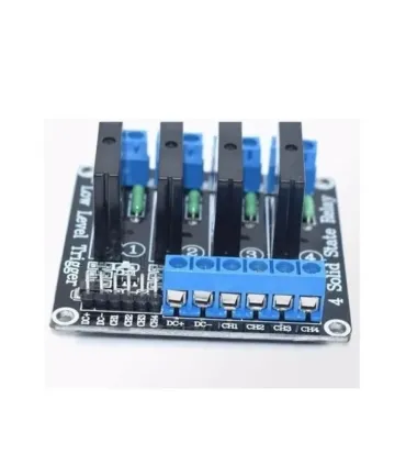 Modulo Rele Relevo 4 Canal 5v Estado Solido 250v - - Merkatronix