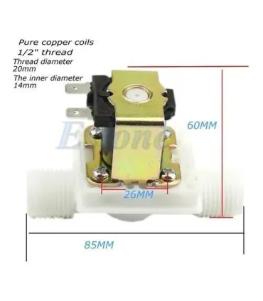 Electroválvula Plástica 220vac 3/4'' Nc - Merkatronix