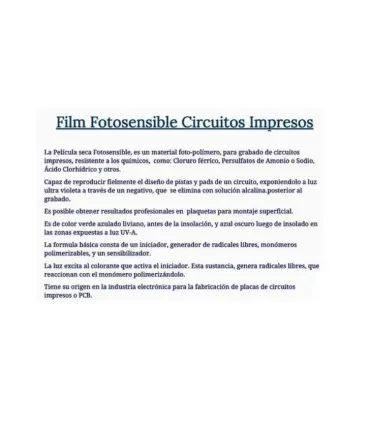 Papel Fotosensible Para Pcb 30cm X 40cm + Revelador - Merkatronix
