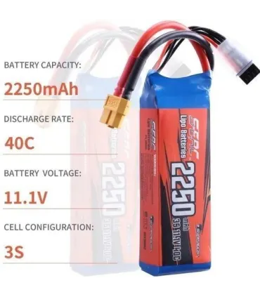 Bateria Lipo 2200 Mah 3s - 11.1v Drone - Merkatronix