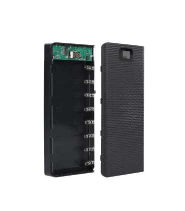 Power Bank Box Batería 18650 X8 - Holder Batería. - Merkatronix