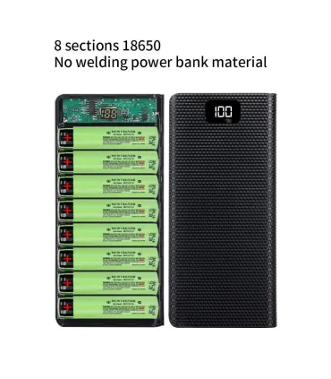Power Bank Box Batería 18650 X8 - Holder Batería. - Merkatronix