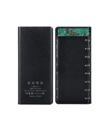 Power Bank Box Batería 18650 X8 - Holder Batería. - Merkatronix