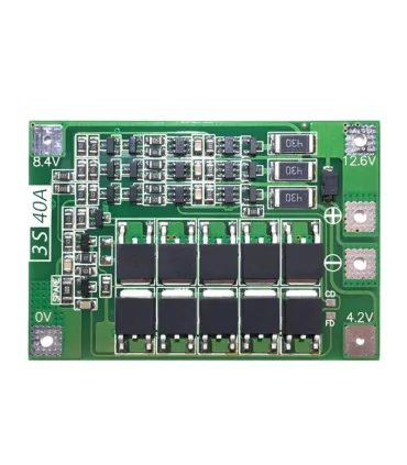 Modulo Bms 3s 40a Para Batería Litio - Con - Merkatronix