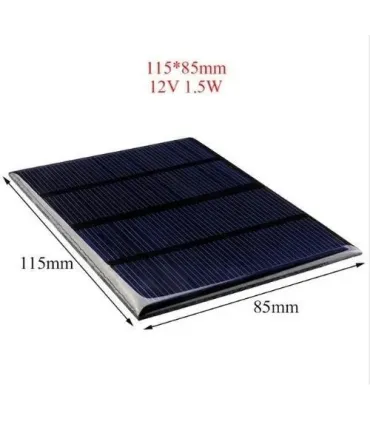 Panel Solar 12v 1.5w - Energía Solar Proyectos Diy - Merkatronix