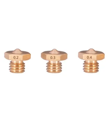 Boquilla Latón Para Hotend E3d M5 - 0.4mm - 0.2mm - Merkatronix