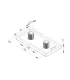 Tapa Perfil De Aluminio 2040 Plástica - Merkatronix