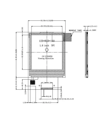 Pantalla Lcd 1.8  Spi Arduino - Tft 128x160 - Merkatronix