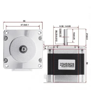 Motor Paso A Paso Nema 23 23hs5628 - 12,6 Kg.cm - Merkatronix